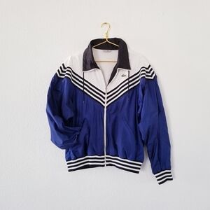LACOSTE CHEMISE 80s Vintage Retro Lacoste Tracksuit Jacket Large